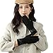 HUBGFEQ 1 Pair of Gloves in Winter Fleece-Lined to Touch Screen Pu Elegant Exquisite Cycling Driving Gloves