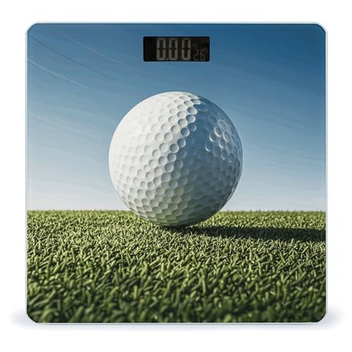 Báscula digital para baño Golf Ball en vidrio templado miniatura 1
