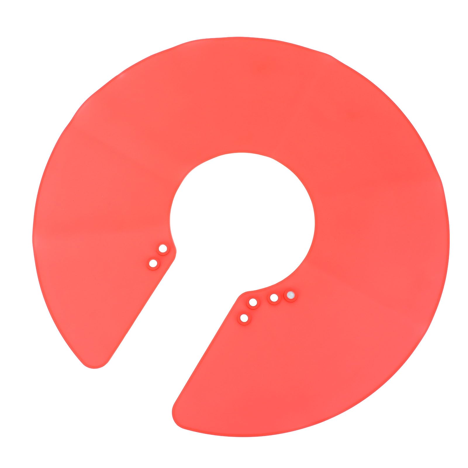 Silicone Cutting Cape for Hair Stylist, Hair Cutting Collar, Hair Dye Collar, Barber Hair Cutting Pad Haircut Neck Wrap with Magnetic Fixation, Hair Cutting Neck Collar (Red)