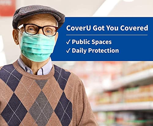 Image of MEELANA Non Woven Fabric 3 Ply Disposable Surgical Mask for Men Women with adjustable nose pin Reusable (Pack of 100) Breathable Masks