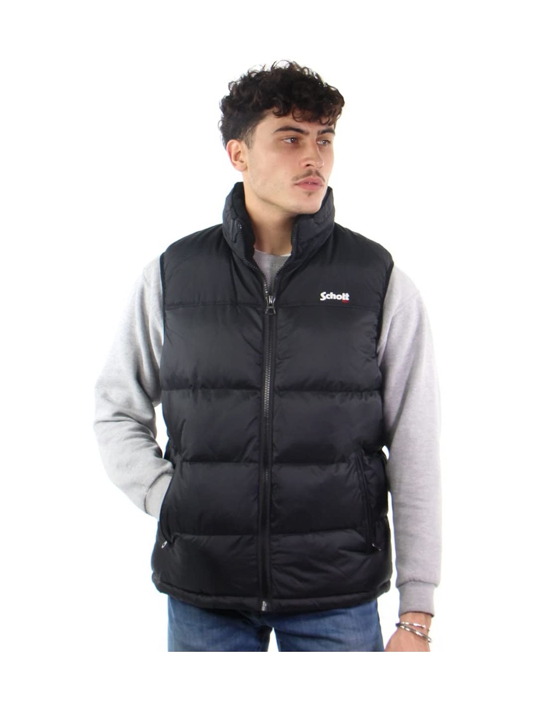 Schott NYC Men's Utahv Jacket Not Applicable, Black, X-Small