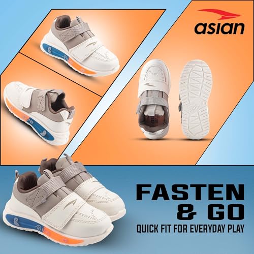 Image of ASIAN Blinky-02 Kids Light Shoes with Fun Blinky LED Lights | Soft Cushion Comfort, Lightweight & Easy Strap Closure, Durable Grip Sole Shoes for Boys and Girls