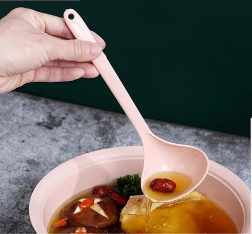 Miniatura 2 de Cucharas de paja de trigo ecológicas, cuchara de sopa de paja de trigo, cuchara de sopa para cocinar, cucharas de cocina de paja de trigo,