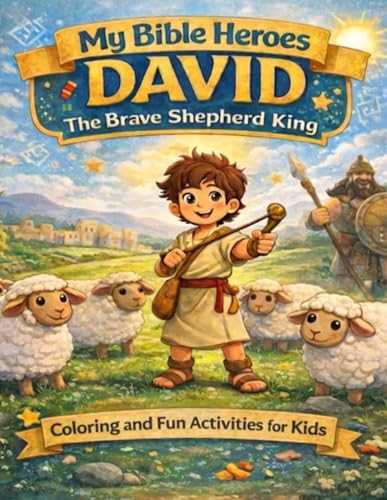 My Bible Heroes: David: Bible Coloring and Activity Book for Kids Ages 4–8 | Fun Puzzles, Mazes & Faith-Building Activities