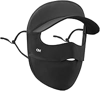 Vista 7 de Mujeres de ala ancha anti UV cubierta facial UPF 50+ máscara facial completa transpirable protector solar deportes cubierta facial SLN4M237