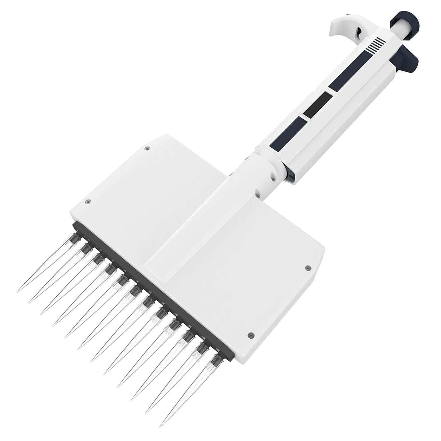 COYEUX Einstellbare Labor-Probenpipette, 0,5–300 µl Mehrkanalpipette, Pipettenkopf 360° drehbar, Digitale Volumenanzeige, für Laborwerkzeuge