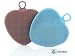 Premium Anti-Bacterial Sponge Scrubber For Dishes Shower Body High Durable Odorless Modern Design Double Sided - Tough and Soft Bristles 2 For 1- Suction Cup For Easy Hang 2 Pack (By SiloClean)