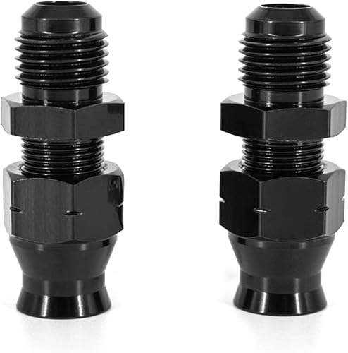 Tubo de línea dura de combustible de 516 pulgadas a manguera de llamarada macho 6AN de aluminio anodizado recto