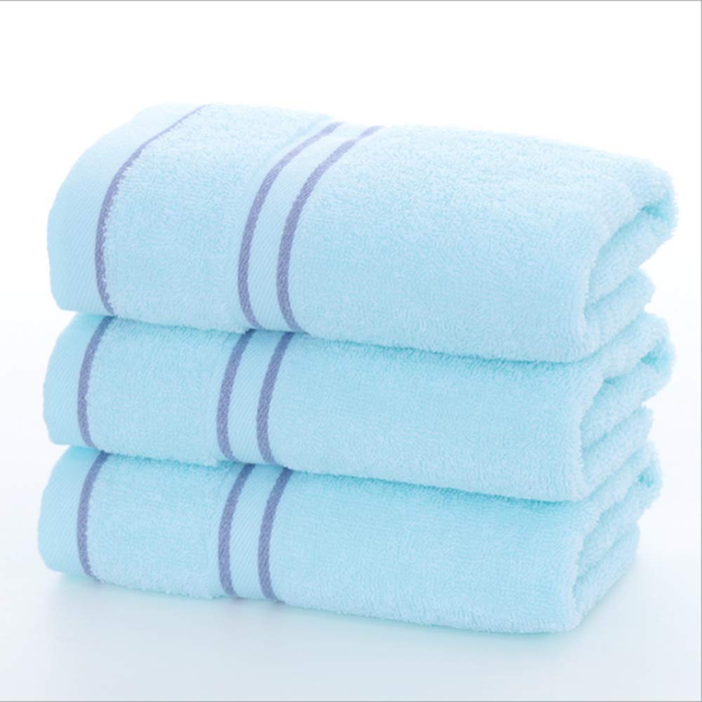 Markcur Face Cloths Hand Towels Bath Towels Shower Towels 31 x 72 cm 100% Cotton Blue