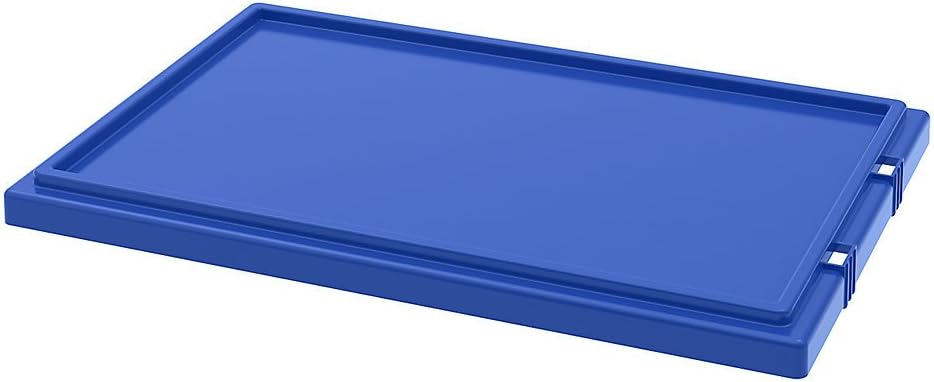 Akro-Mils 35241 Lid for 35240 Plastic Nest and Stack Storage Tote, Blue, (3-Pack)
