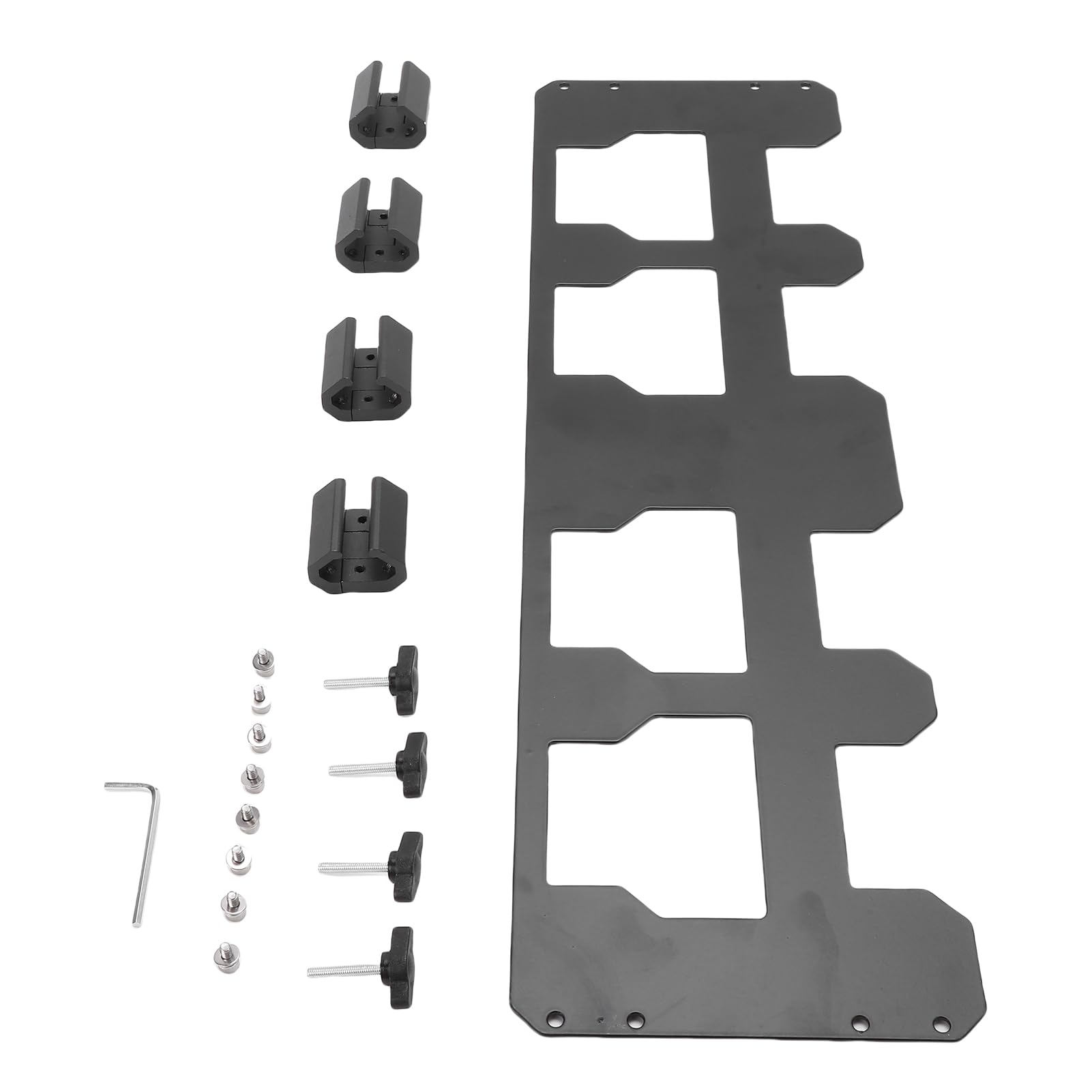 Pasuje do Płyty Montażowej Toolbox Metalowy Wspornik Organizera do Walizki do Przechowywania Narzędzi Szybki Dostęp Iron Black 1 Szt