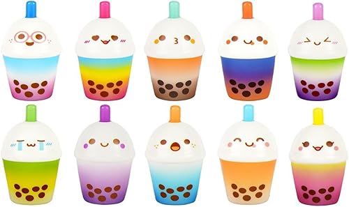 Miniatura 8 de 3 pequeños juguetes esponjosos de 3.25 pulgadas, bebida de té de burbujas de elevación lenta, recuerdos de fiesta de espuma viscoelástica, juguetes