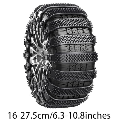 Cadenas de nieve correas resistentes ruedas invierno hielo 5