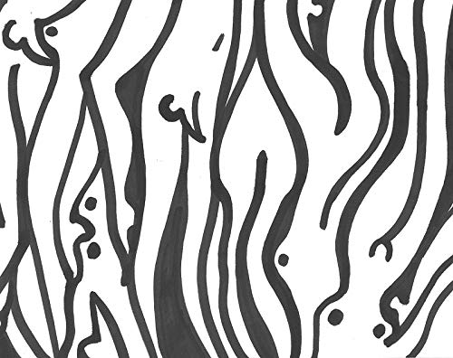 8x10 INCH PRINT OF ORIGINAL PAINTING RYTA NUDE MALE FEMALE ORGY SEXY SEX WHIMSICAL ROMAN INTERIOR HOME HOUSE DESIGN DECOR DECORATION FINE WALL ART