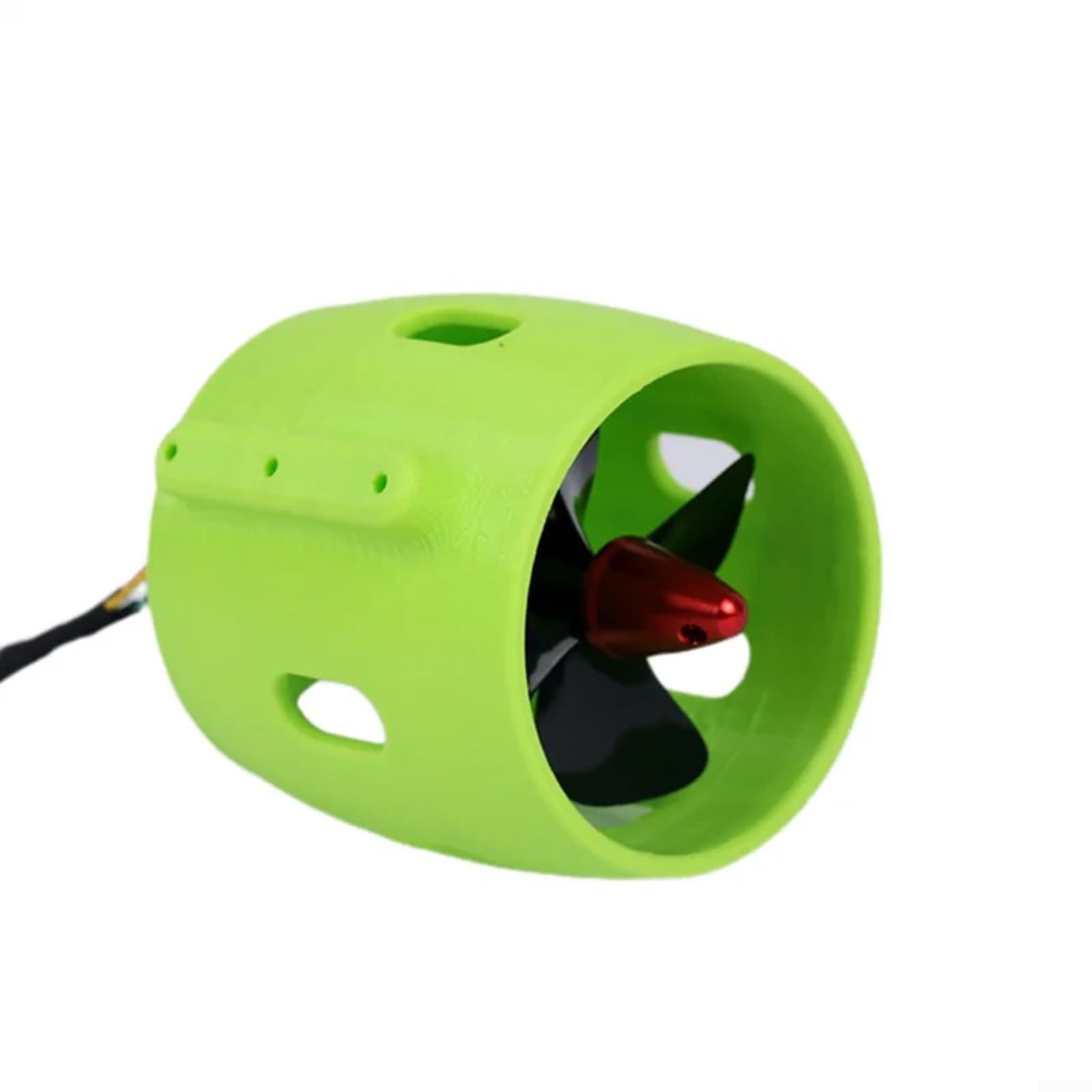 Impulsor subacuático sin escobillas para barcos y kayaks modelo RC rodamiento de acero inoxidable aleación de aluminio Shell verde 12-24V 30-200W (en sentido antihorario)