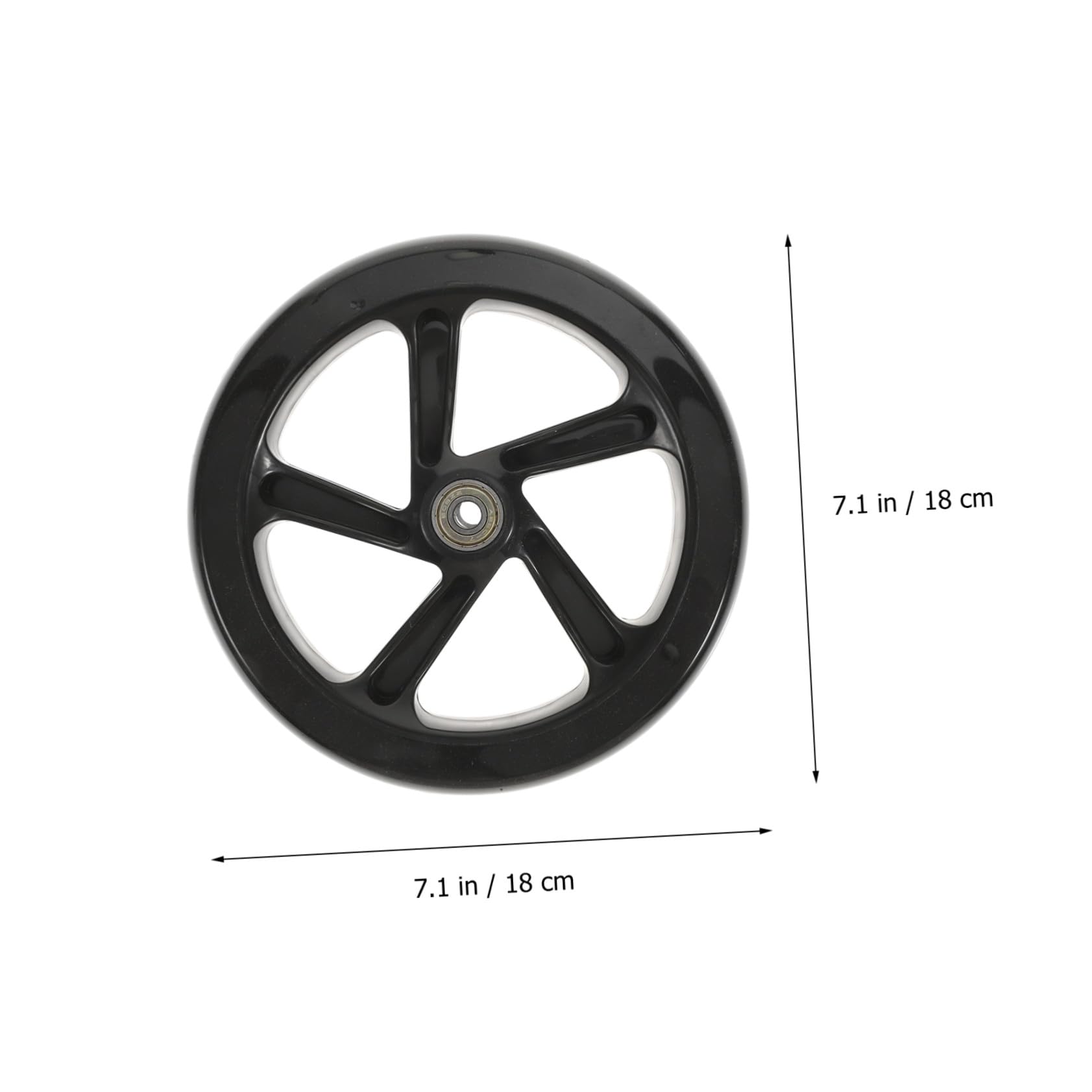 Alasum Roues de Trottinette Vitesse Rapide et Stabilité 180mm Roulements en PU Haute Élasticité Lot de 2 pour Routes en Béton et Places