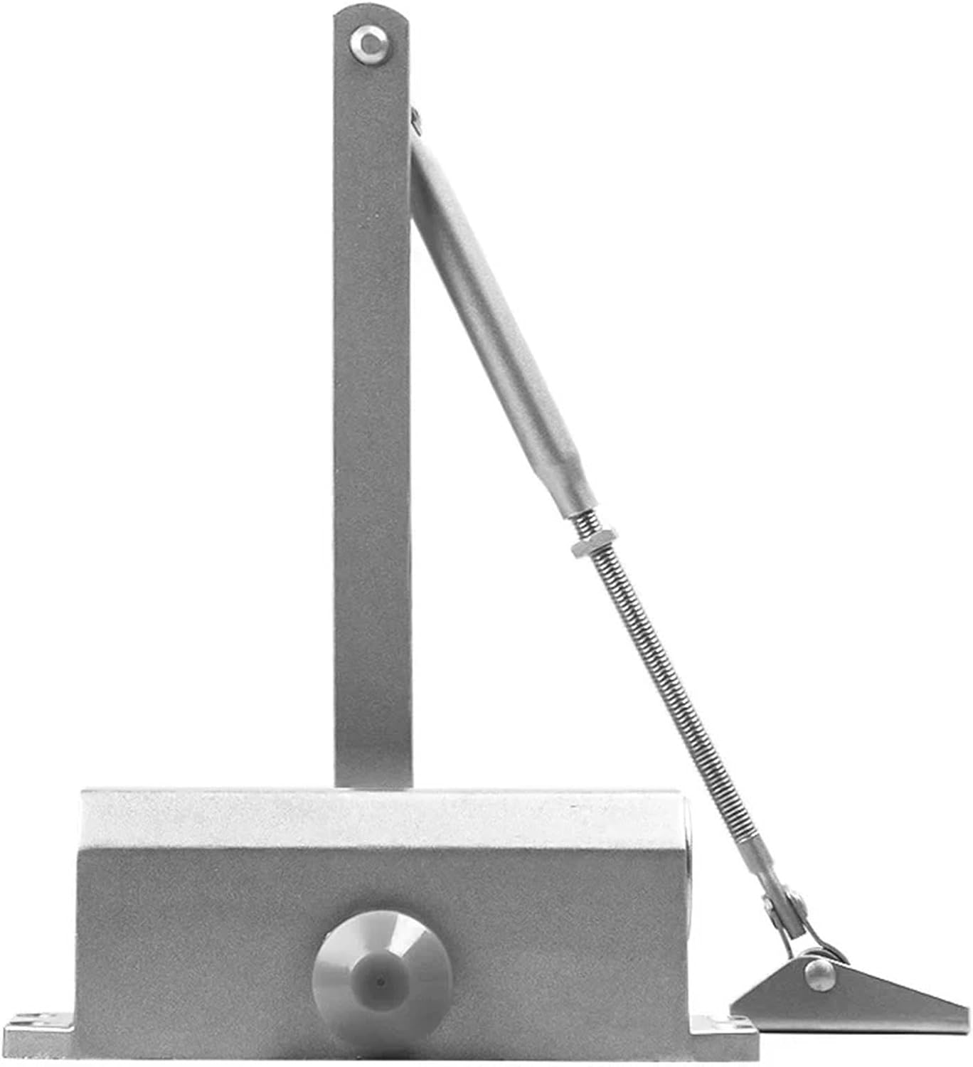 1PC Hydraulic Buffer Automatic Door Closer 25KG to 80KG Adjustable Speed Door Closing Equipment Mute Soft Closing Door Hardware(Cushion-Sand Silver)