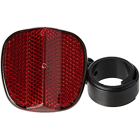 Accessoriez Rear Reflector/Seatpost - Black/Red Cover