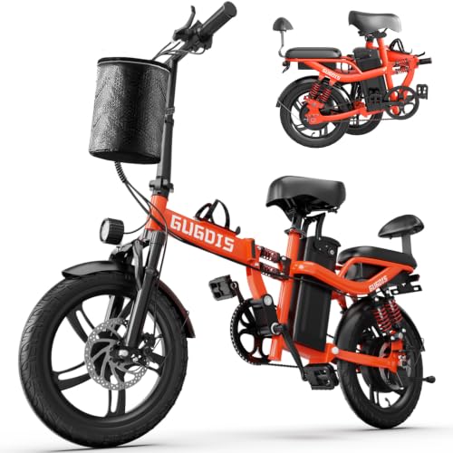 Rakowe Electric Bike for Adults, 16"/20" Tire E-Bike, 48V Removable Battery image 3