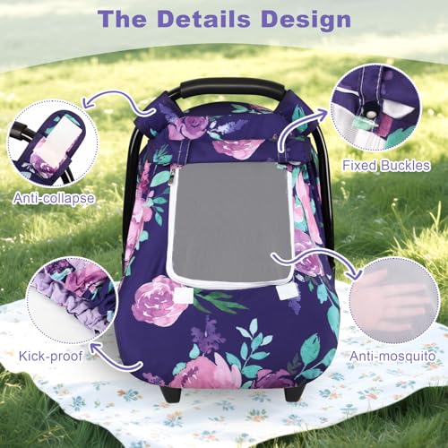 Soporte para cabeza y funda para asiento de bebé miniatura 5