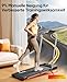 6 IN 1 Laufband für Zuhause mit Neigung,12km/h Walking Pad mit 9% Steigung,2.5HP Klappbar Laufband für Zuhause & Büro,2-LED-Anzeige,120KG,Keine Installation