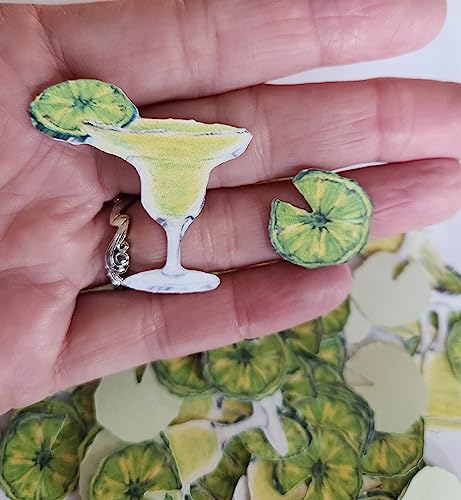 Margarita Glasses Confetti, Paper Limes, Margarita Party Table Decor, Margarita Month #TOP1