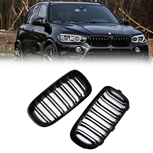 Calandre double sport noir brillant pour pare-chocs avant de BMW X5 X6 M