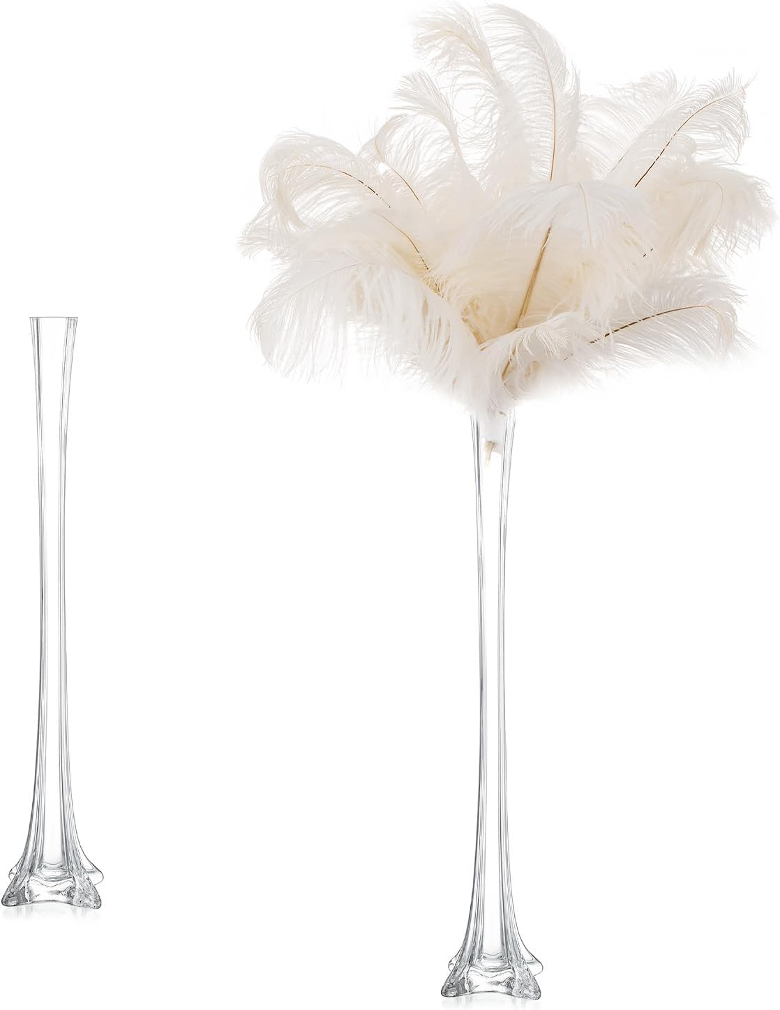 Inweder Tall Glass Vases for Centerpieces 20" Eiffel