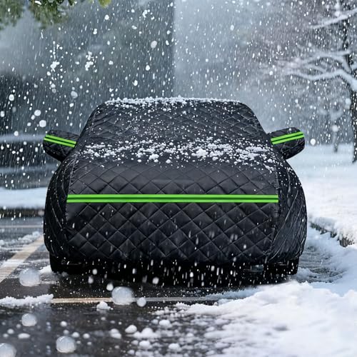 Copriauto antigrandine spesso per BMW 730D Protezione per tutte le stagioni: il telo protettivo rinforzato contro vento e grandine offre protezione per tutte le stagioni, in primavera, estate, autunno e inverno, da neve, escrementi di uccelli, foglie, polline, raggi UV, sole cocente, pioggia battente, ecc.
