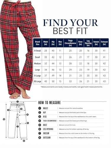 Image of Ashford & Brooks Women's Super Soft Flannel Plaid Pajama Sleep Pants