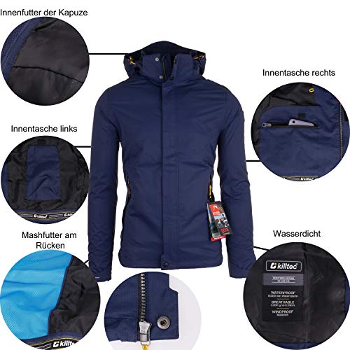 Killtec Xenios, Giacca Funzionale con Cappuccio