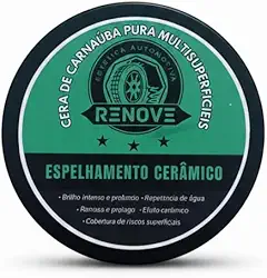 Cera Espelho Cerâmico – Remove Riscos Superficiais, Repele Água, Proteção Sol e Chuva 120G