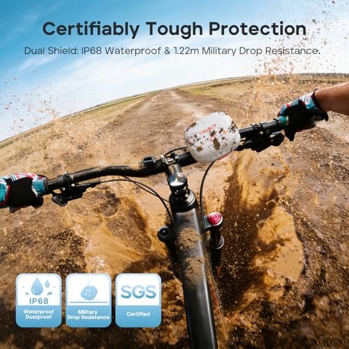 Image of Tribit Portable Bluetooth Speaker StormBox Micro 3, 13W Bike Speaker with IP68 Waterproof, 24H Playtime, Wireless, BT6.0, Loud Sound, TWS Pairing, XBass, Magnetic & Strap for Hiking /Cycling /Golf