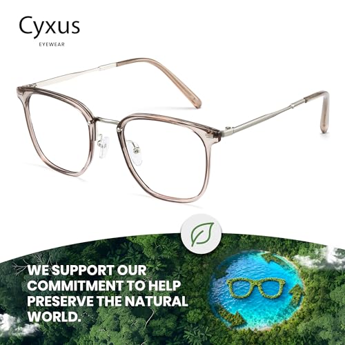 Image of Cyxus Stylish Blue Light Glasses for Woman, Lightweight Computer Glasses for Screen Time Anti Eye Strain for Work, Daily Use