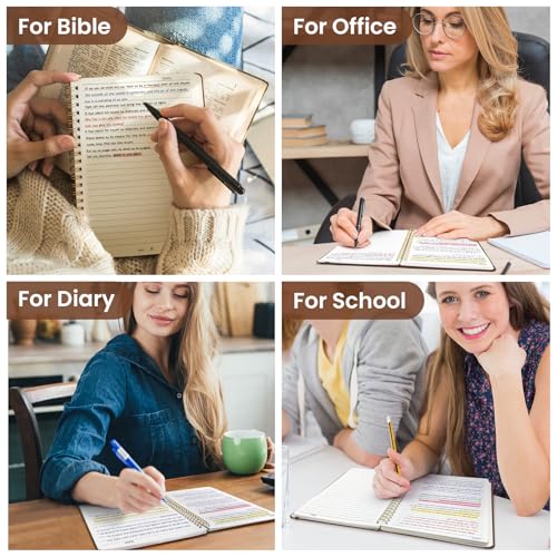 Image of Taja Lined Spiral Journal Notebook for Women & Men, 140 Pages, College Ruled Hardcover Notebook for Work & Note Taking, Journals for Writing, A5(5.7 inch x 7.9 inch) - Rust Brown