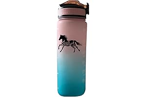 Floral Horse Water Bottle: Stay Hydrated with Style