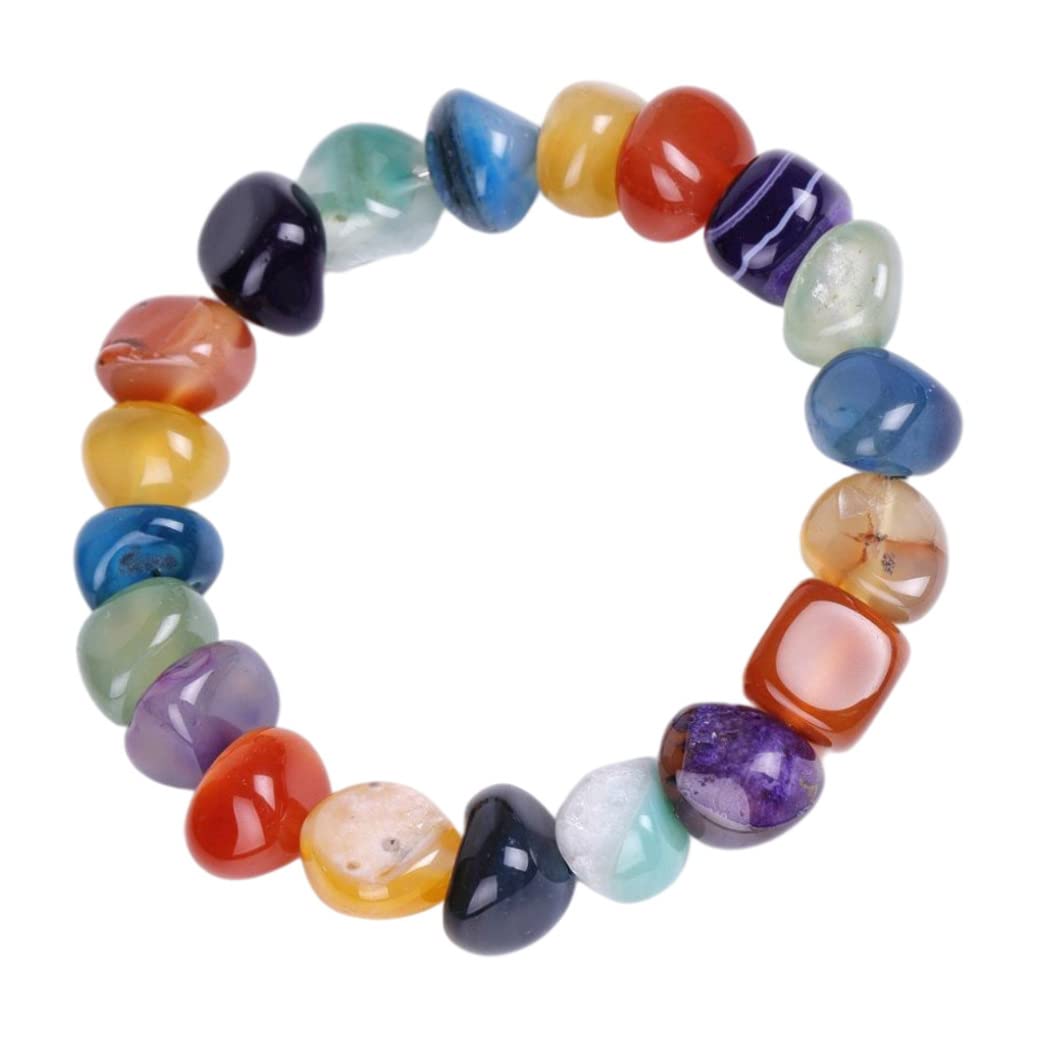 Bracciale con Perline Irregolari Bracciale con ciondoli Elasticizzati con Perline di Pietra Gioielli per Donne, collane di Gioielli, bracciali Household faucets