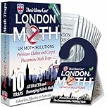 LONDON MOTH KILLER 10 (TEN) Premium Sticky Pheromone Moth Traps for the Common Clothes Moth and Similar Variants, for Wardrobes, Clothes and Carpets. inc. eBook (London Moth)