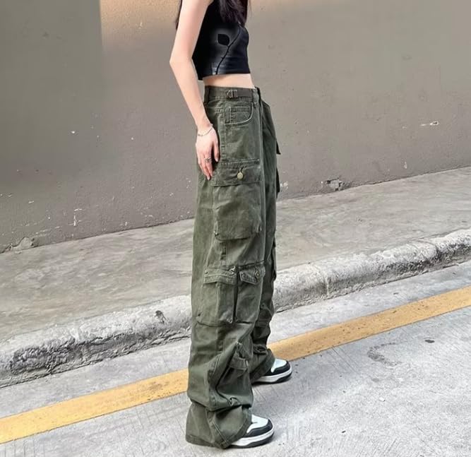Y2k Jeans Baggy Cargo Pants Fairy Grunge Clothes Straight Leg Boyfriend Jeans for Women Trendy Harajuku Emo Alt Pants3