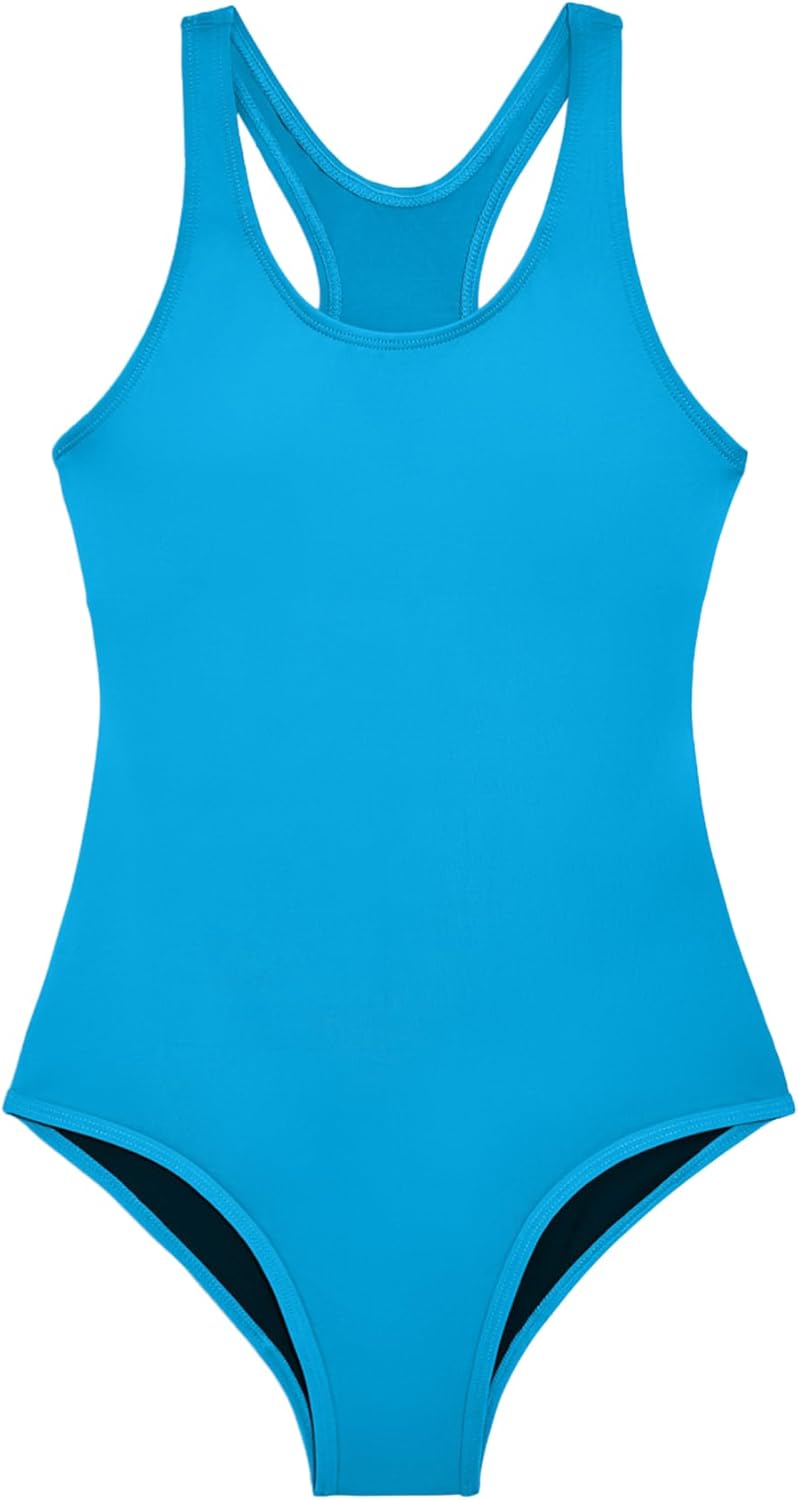 KNIX Teen Girls Leakproof Period Swimwear One-Piece Swimsuit – Light Flow Protection, Absorbs 1–3 Regular Tampons, UPF 50+