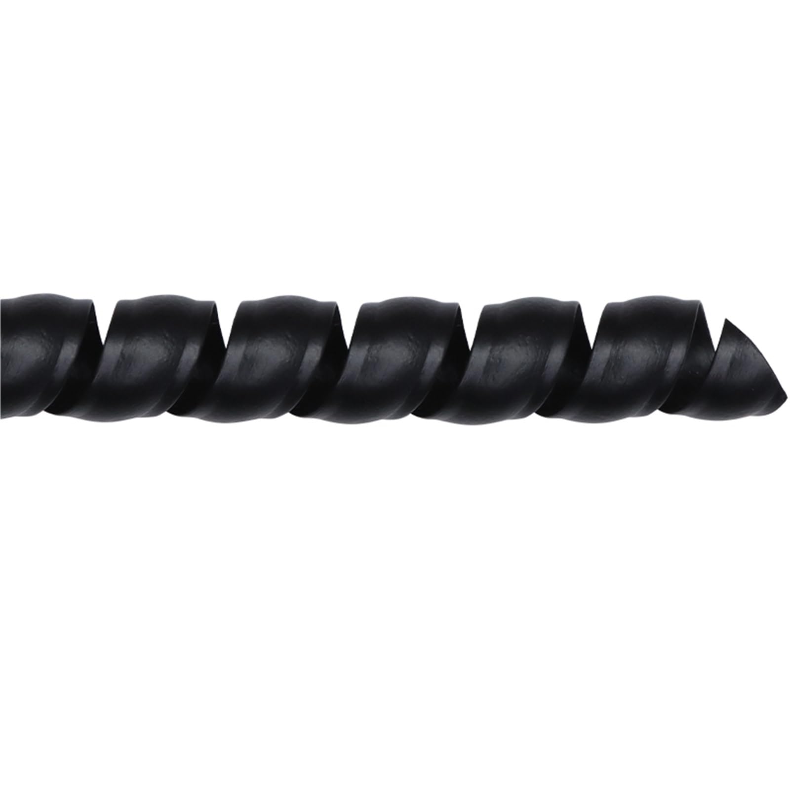 Tubo en Espiral para Cables, Funda Flexible for enrollar Cables en Espiral, Color Negro, 1 a 10 m, 8 a 35 mm(35mm)