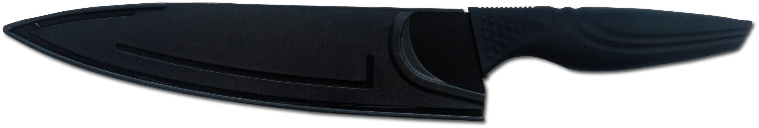 Q'sica Non-Stick 8.0" Chef's Kitchen Knife with Blade Cover, Black, Stainless Steel 1