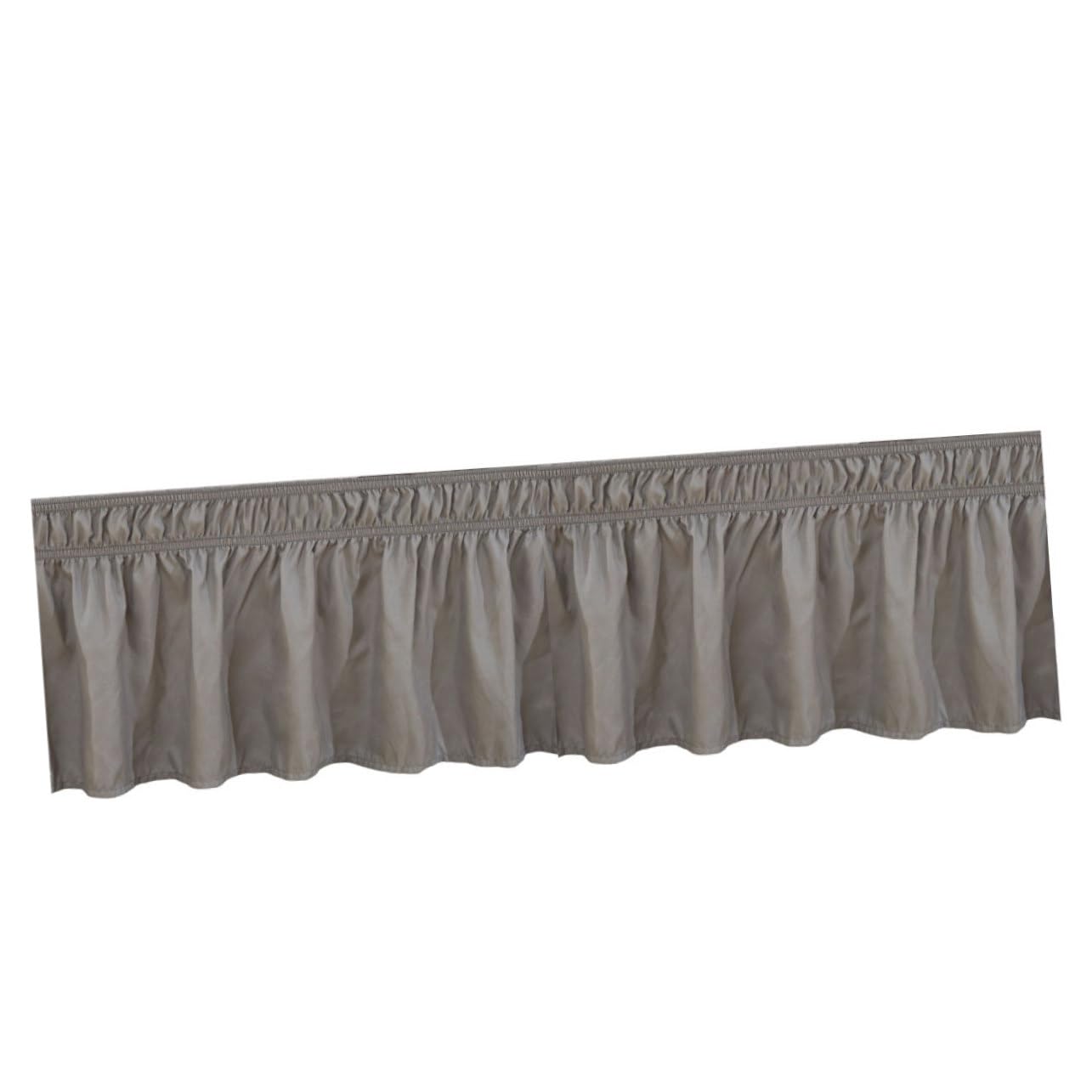 Faldones de cama desmontables para ocultar el canapé gris 1