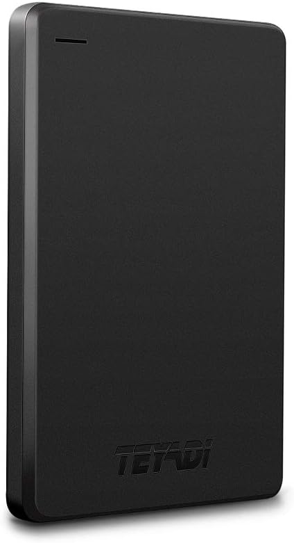 2.5" Ultra Slim Portable External Hard Drive 9mm USB3.0 HDD Storage (250GB, Black)