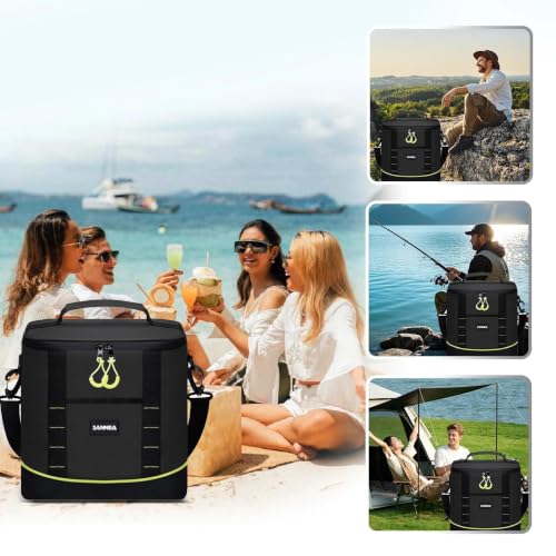 Image of Backpack Cooler Insulated Leakproof, Soft Cooler for Outdoor Camping Hiking