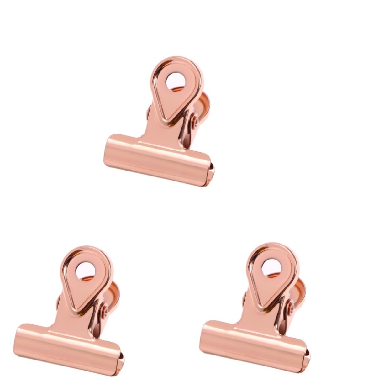 SHINEOFI 60pezzi Clip Metalliche Hinge Raccoglitori Rame Per Organizzazione Documenti e Casa
