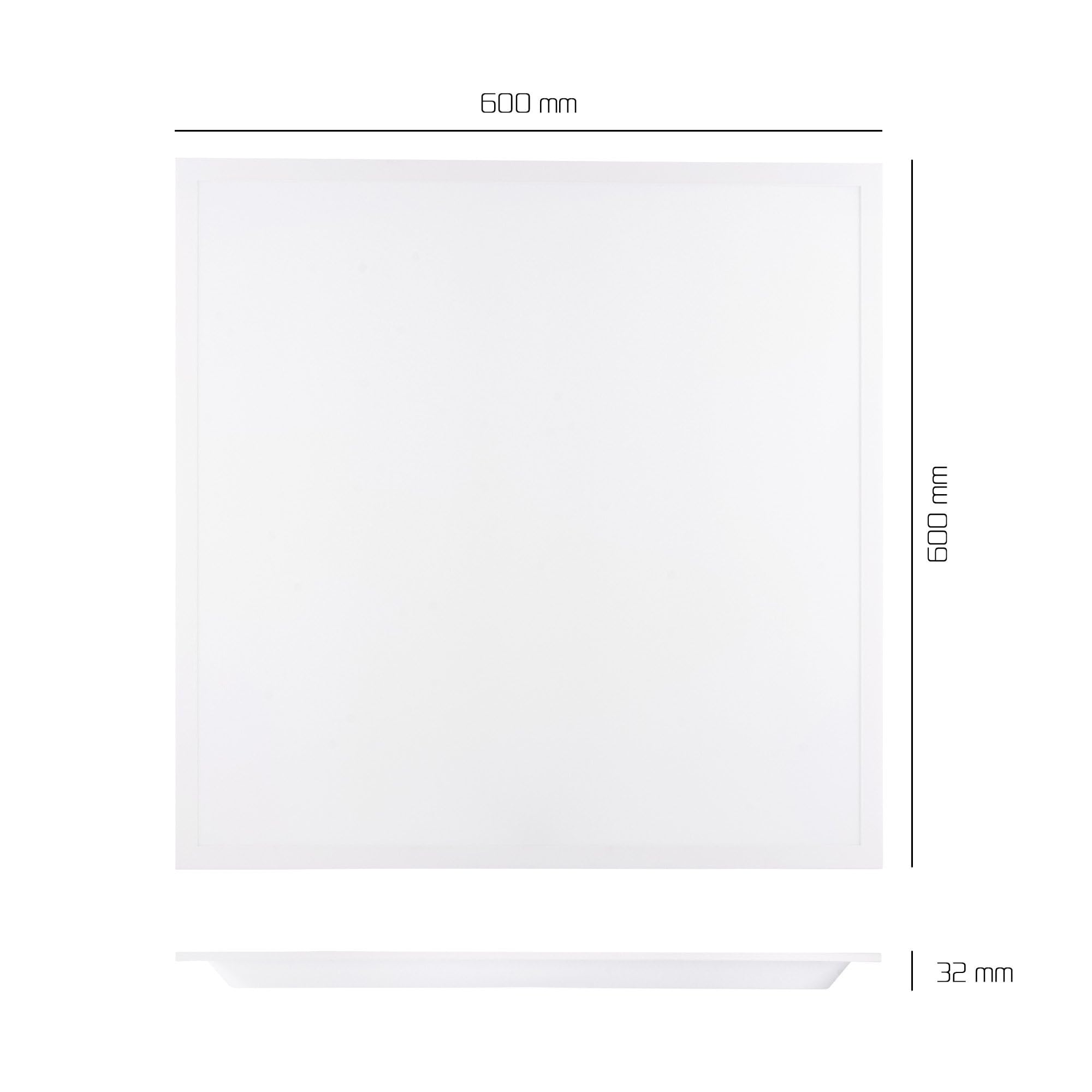 Ledvion - 6X LED-Panel, 60x60, 36W, 4000K, UGR <22, 100lm/W, Einbauleuchte inkl. 3 Jahre Garantie