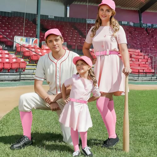 Image of XZQTIVE Baseball Socks and Belt Combo,Over the Knee Softball Socks and Belt,Knee High Football Socks for Kids Youth Adults