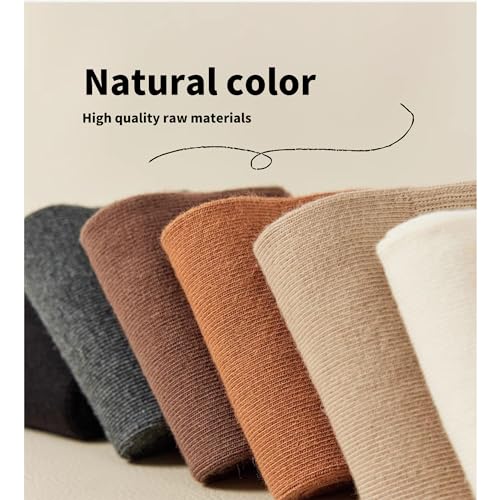 Cotton Mid Calf Crew Socks For Unisex,Soft Breathable Dress Socks For Business, Trouser, Casual 6 Pairs3
