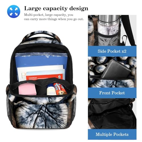 Ensemble sac à dos et trousse multicolore style étudiant - 3